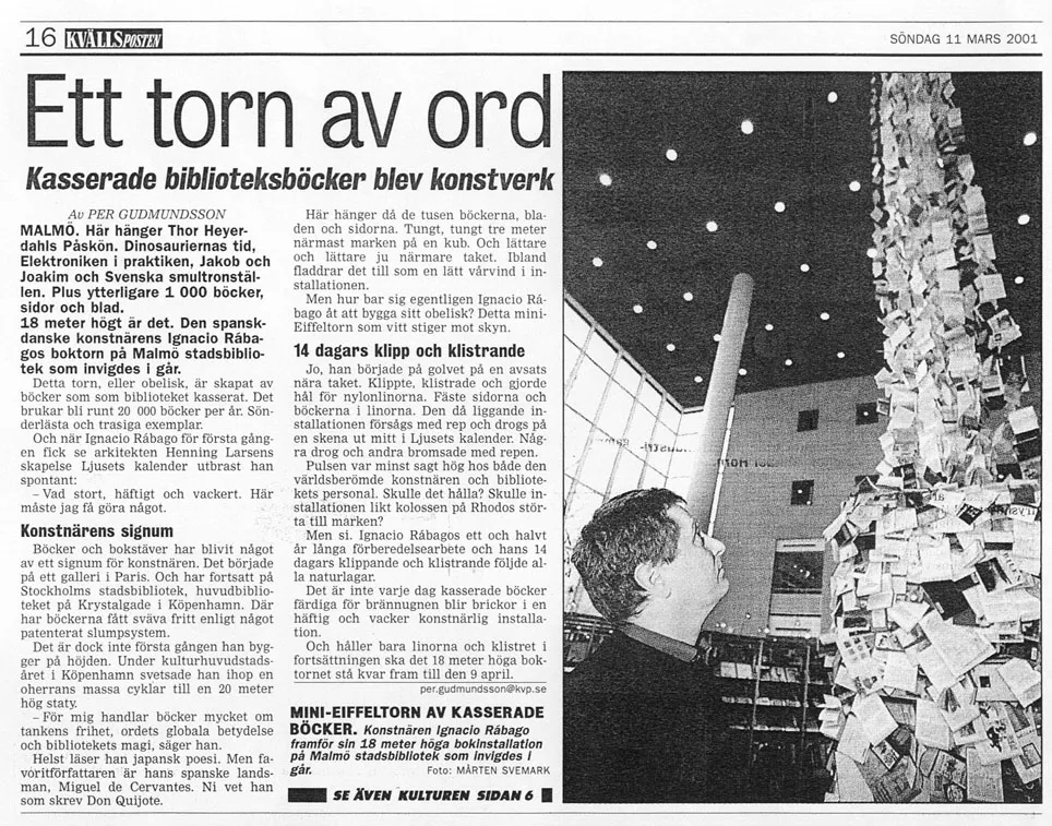 Kvällsposten, 2001